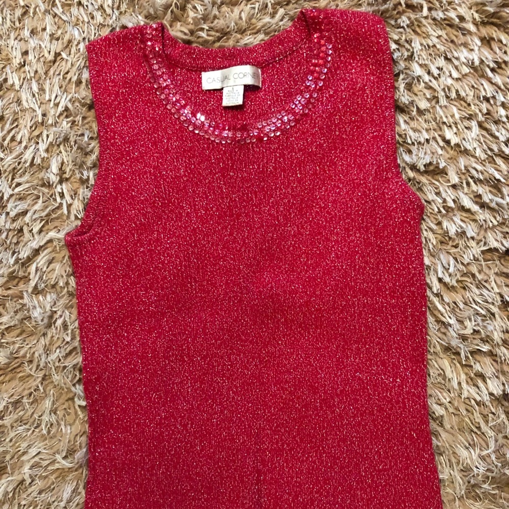 Casual Corner Sleeveless Sweater Size S